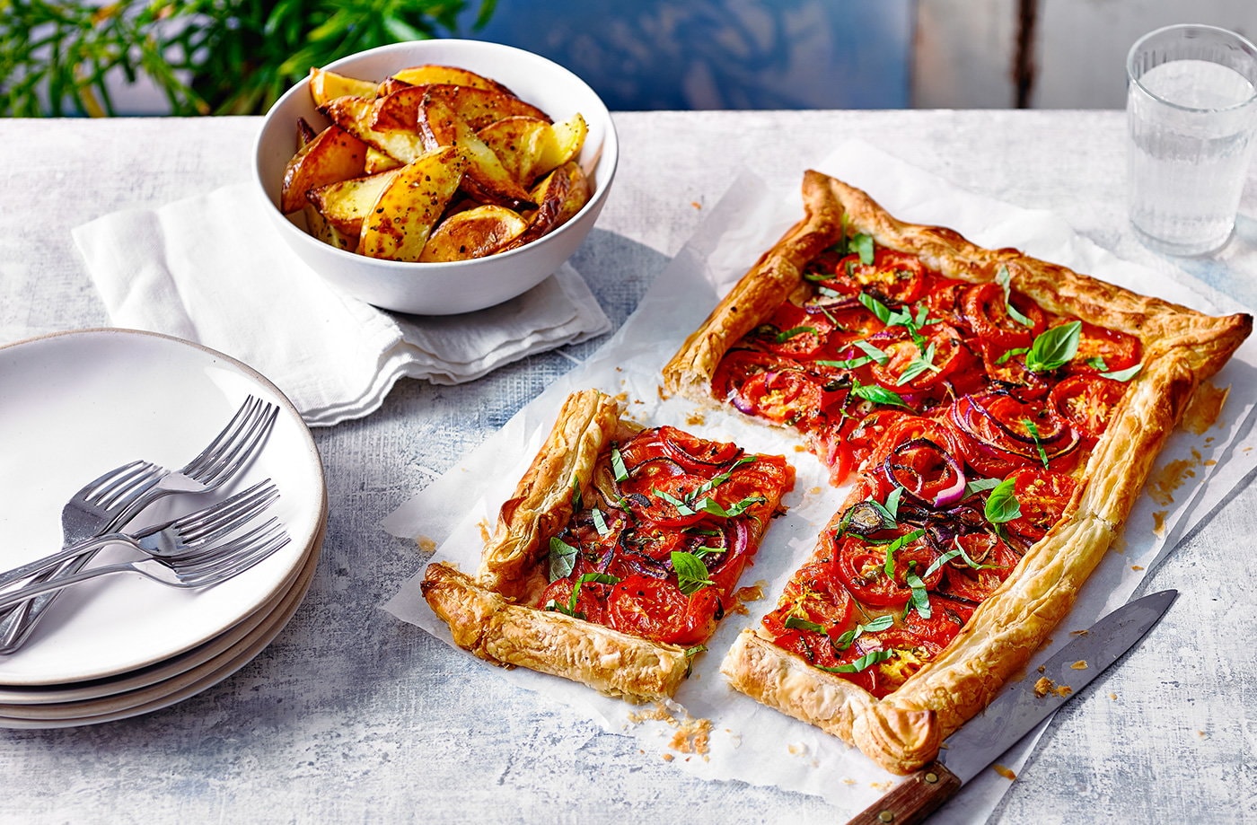 Summer tomato galette