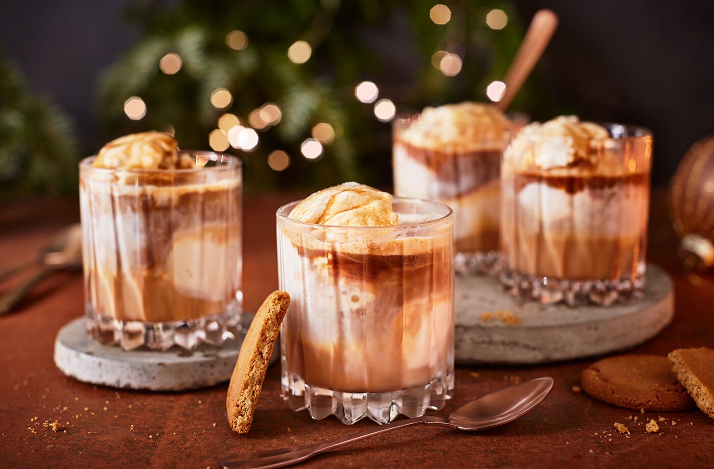 Gingerbread affogato