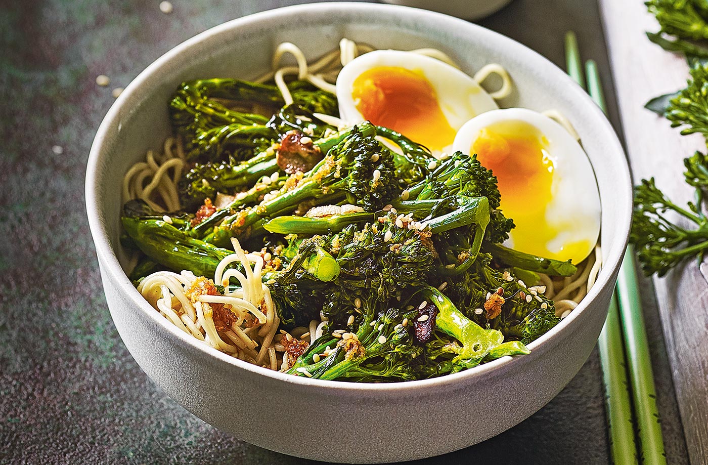 Sesame and Tenderstem noodles