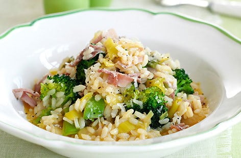 Image of "Broccoli and ham risotto"