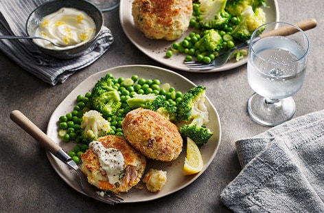 Image of "Colcannon kippers fishcakes"