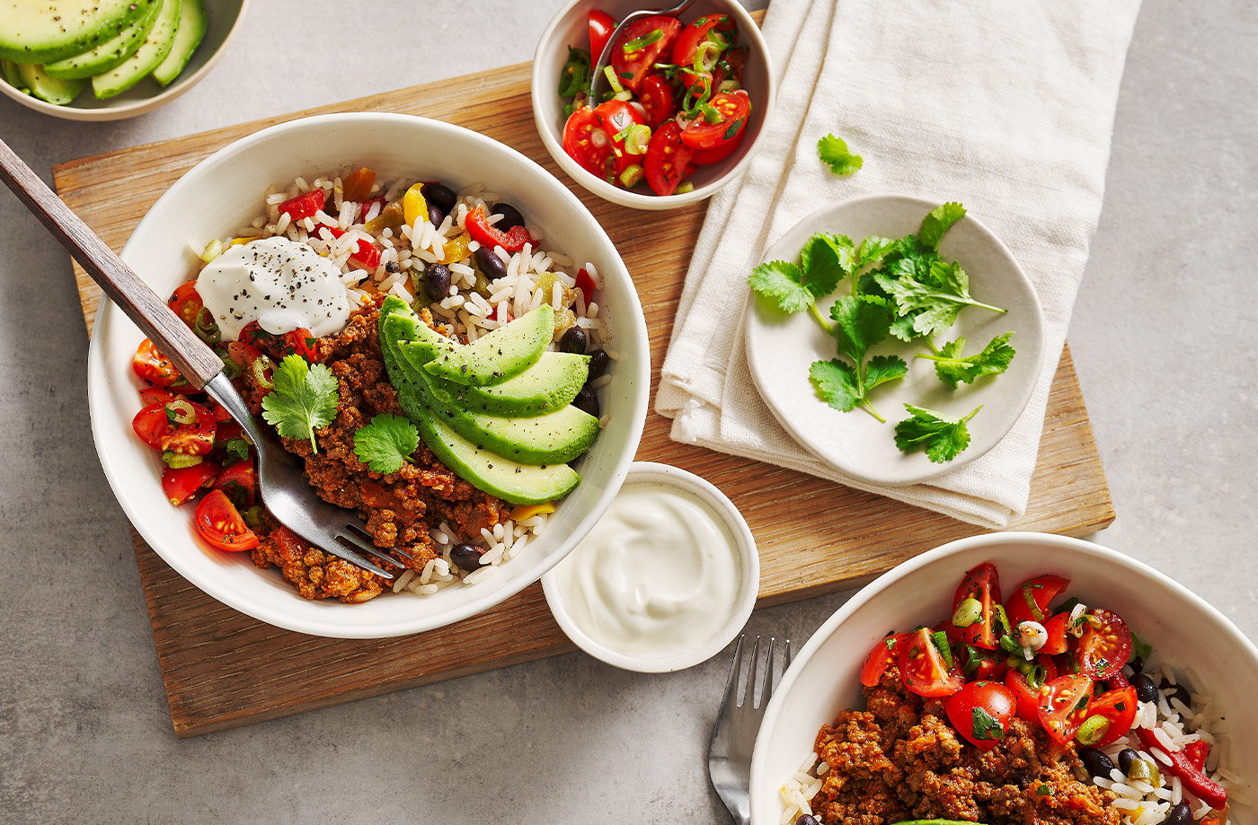 Beef burrito bowl