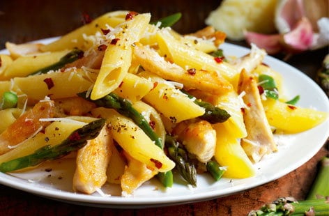 Image of "Gluten-free chicken and asparagus penne"
