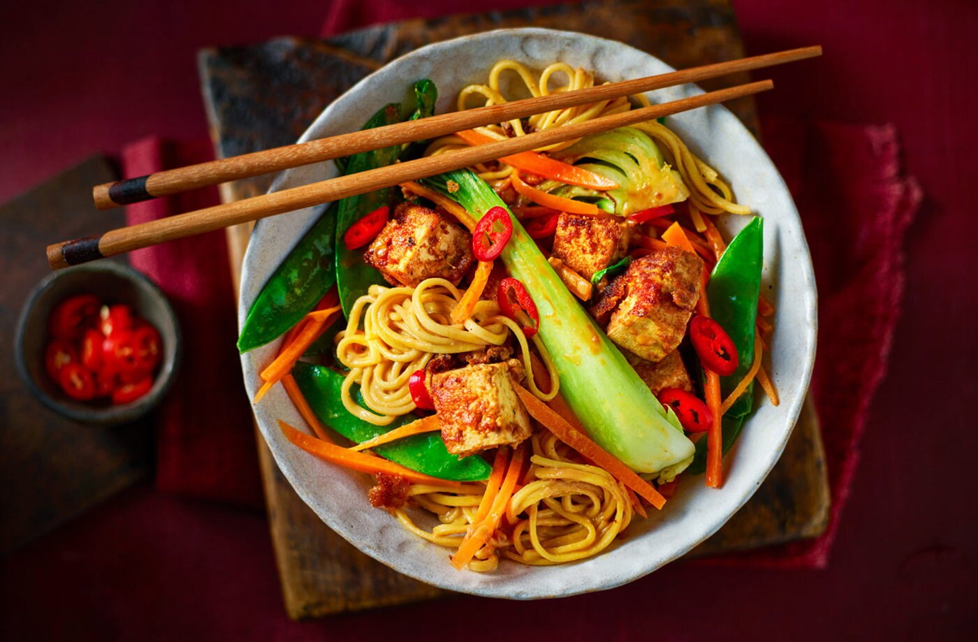 Tofu peanut butter noodles