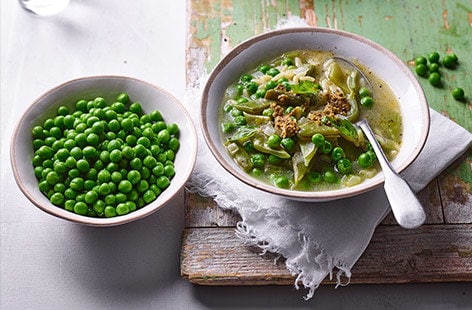 Image of "Summer pea minestrone"
