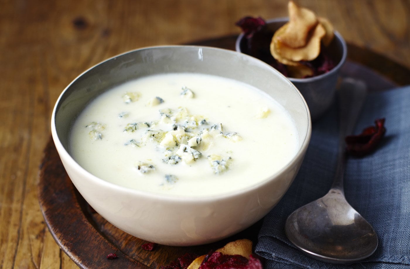 Tesco Finest parsnip, pear and Wensleydale blue soup