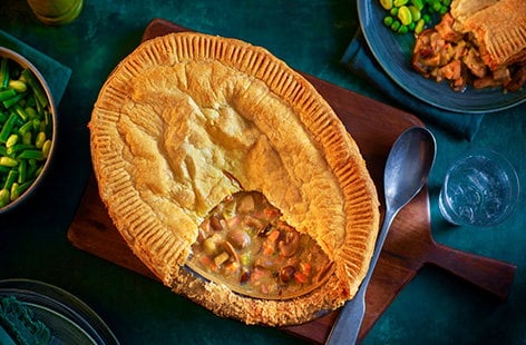 Image of "Creamy mushroom pot pie"