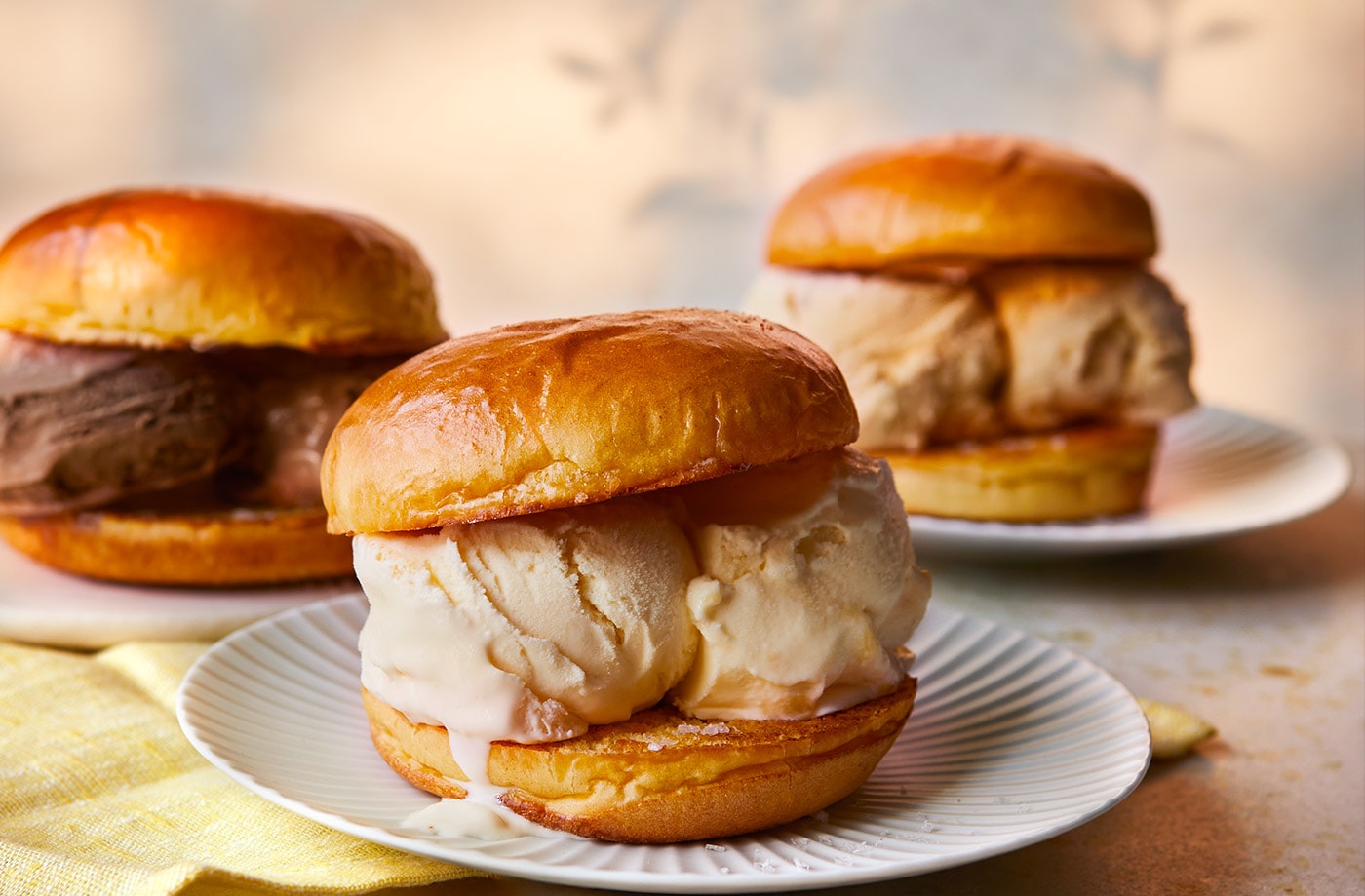 Sicilian ice cream sandwiches