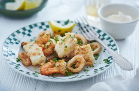 Fritto misto with gremolata