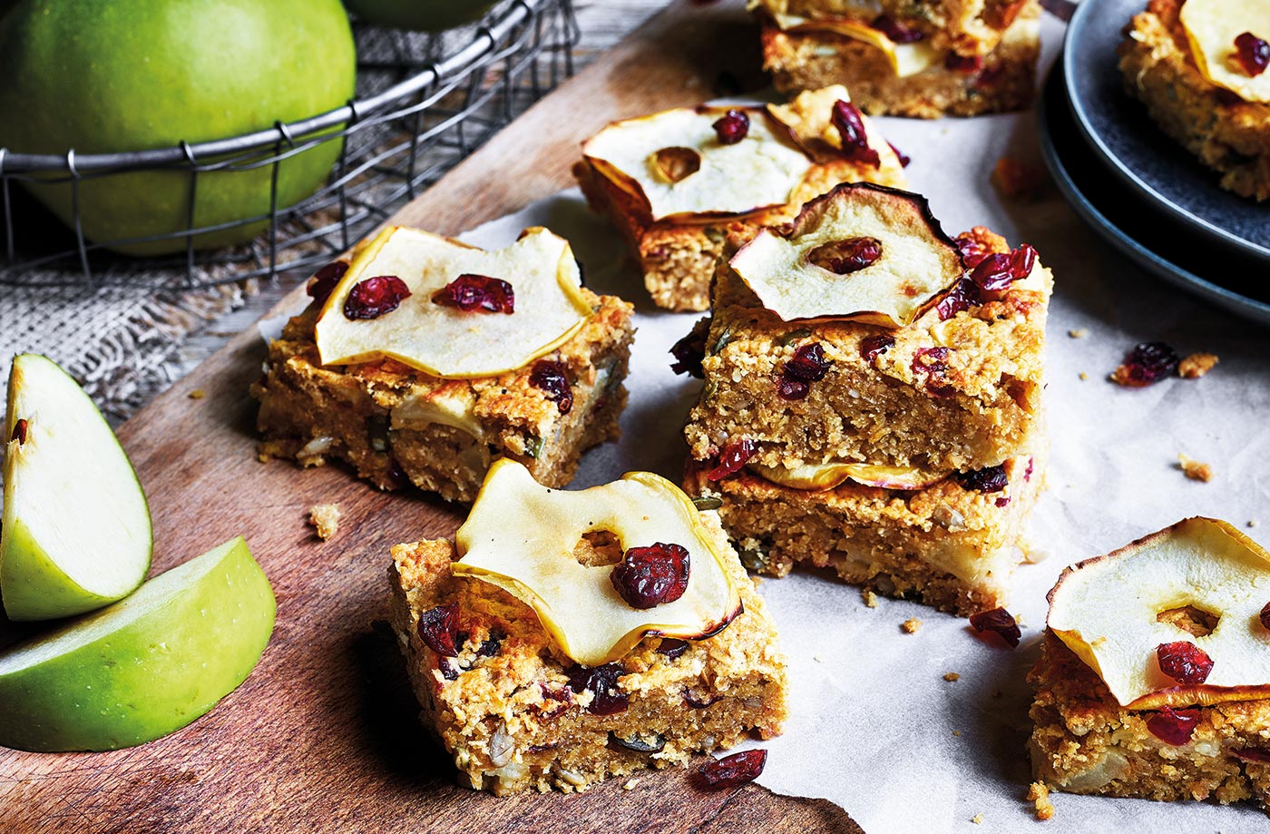 Apple and honey flapjacks