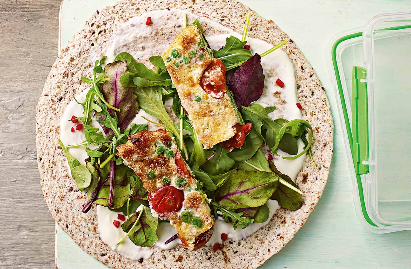 Frittata wraps