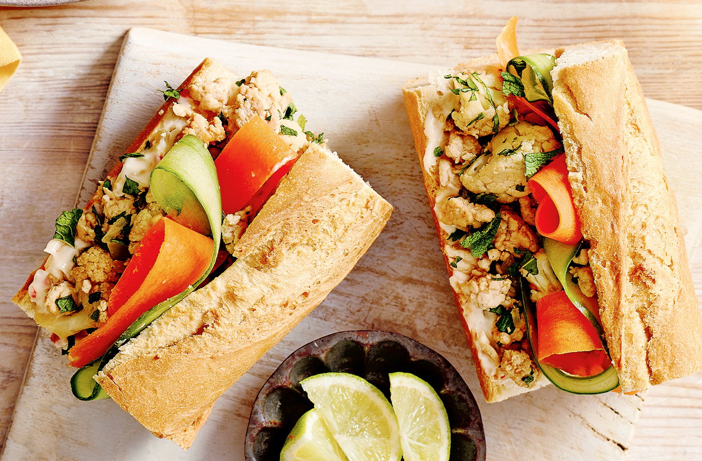 Turkey Vietnamese-style baguettes