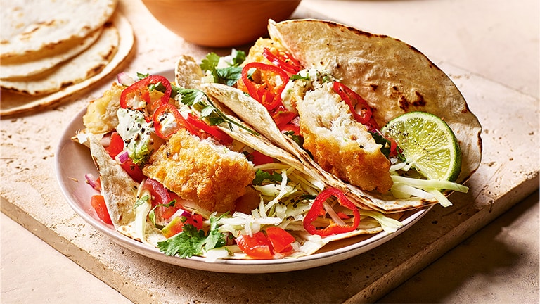 Cheat's fish tacos