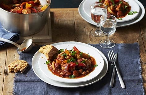 Image of "Chicken, chorizo and potato stew"