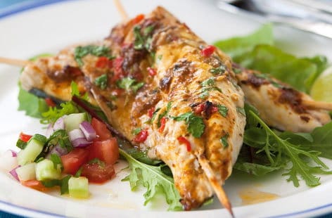 Image of "Tikka masala mackerel with salsa"