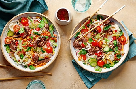 Image of "Leftover beef noodle salad"