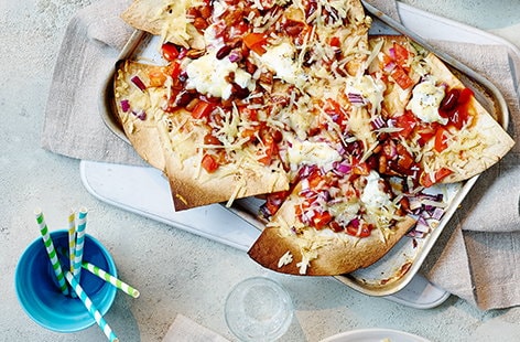 Image of "Baked tortilla nachos"