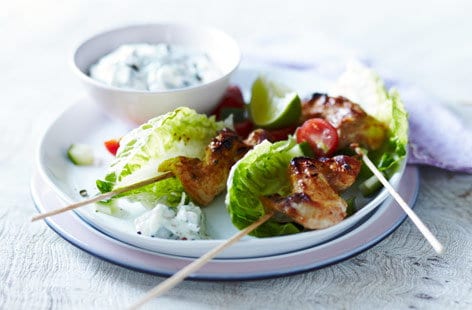 Image of "Dairy-free chicken tikka skewers"