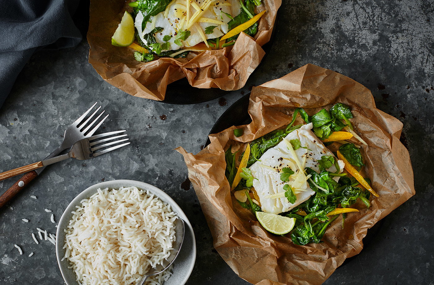 Thai fish parcels