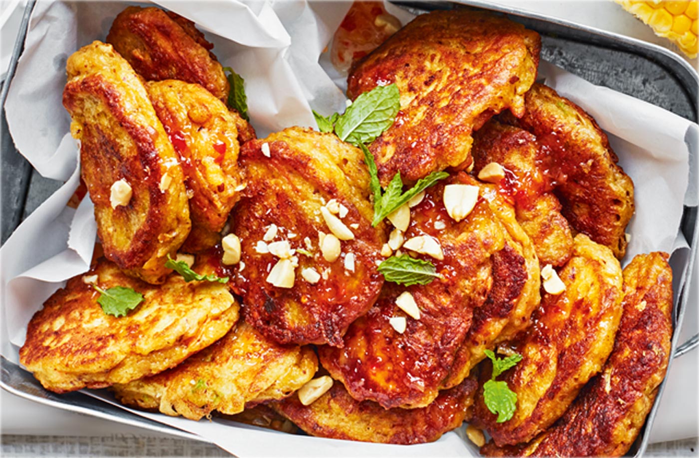 Satay fritters
