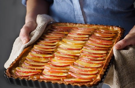 Image of "Apple and vanilla flan"