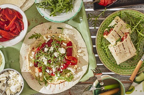 Image of "Sunny Spanish pepper wraps"
