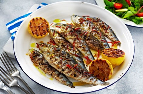Image of "Sardines with chilli, garlic and lemon"