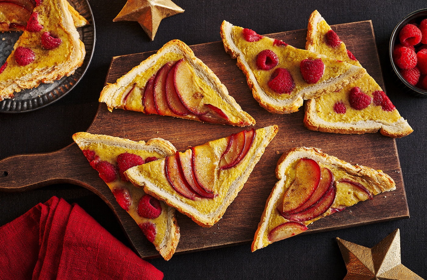 Grilled custard toast