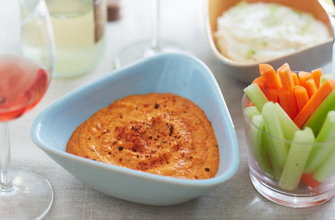 Image of "Easy red pepper houmous"