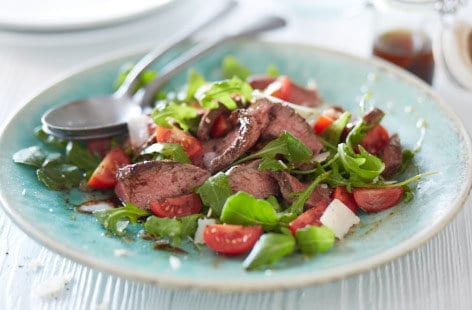 Image of "Italian beef, rocket and parmesan warm salad"