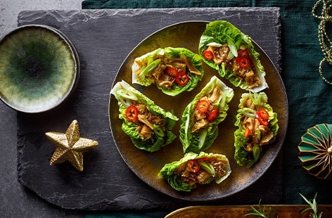 Image of "Hoisin jackfruit lettuce cups"