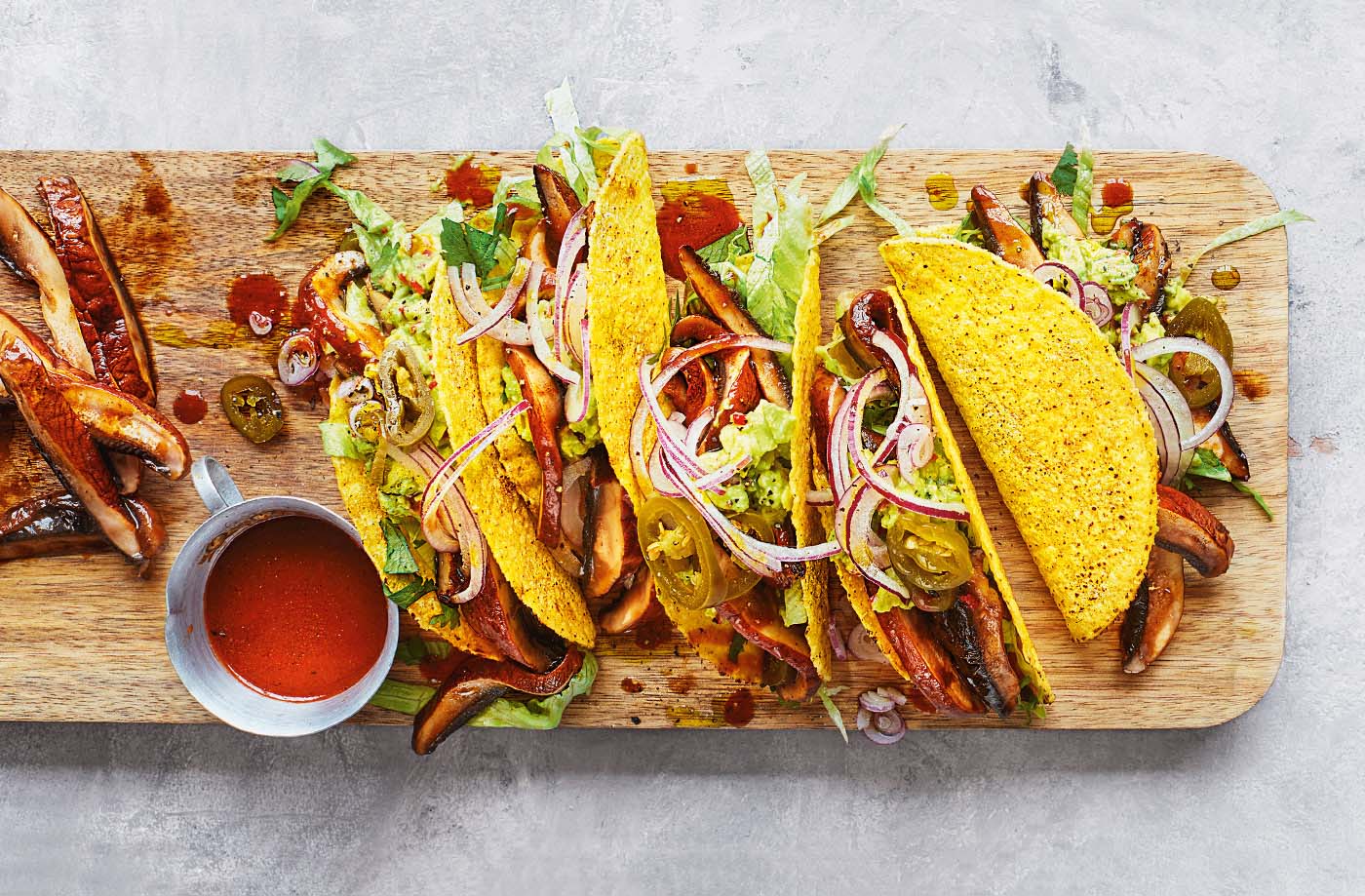 Smoky mushroom tacos