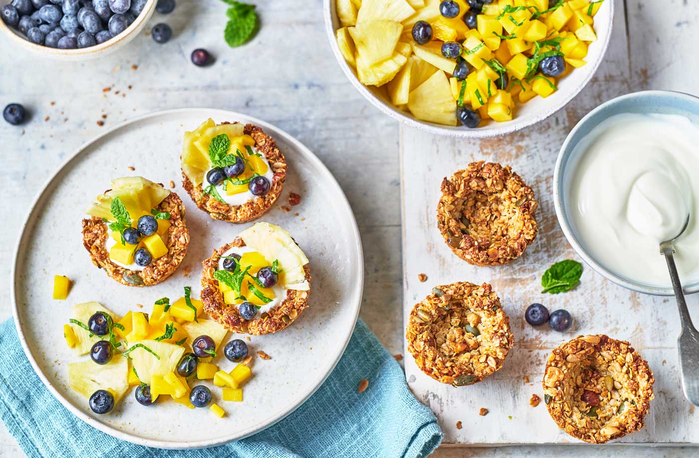 Easter nest granola bowls