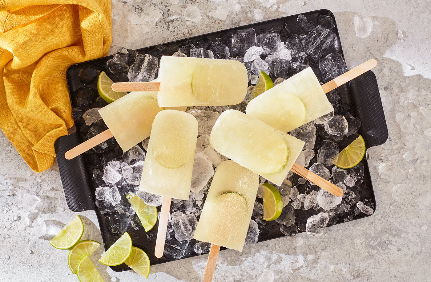 Dark and stormy ice lollies