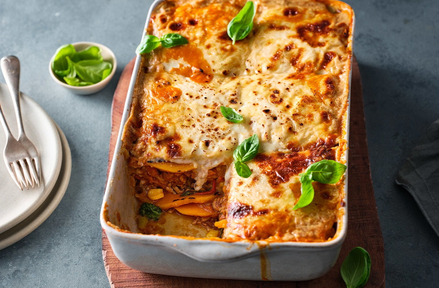 Butternut squash lasagne