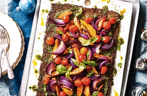 Image of "Roasted vegetable tart"