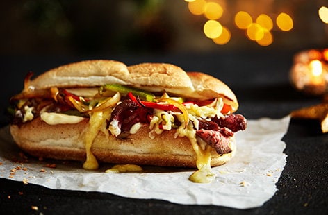 Image of "Philly cheesesteak-style baguettes"