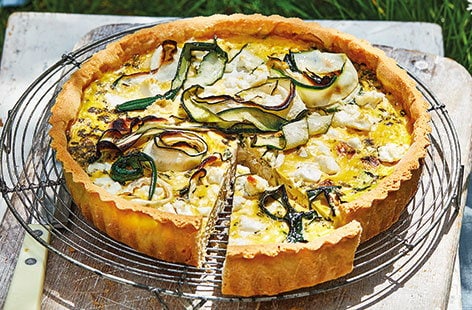 Image of "Chicken, courgette and feta quiche"