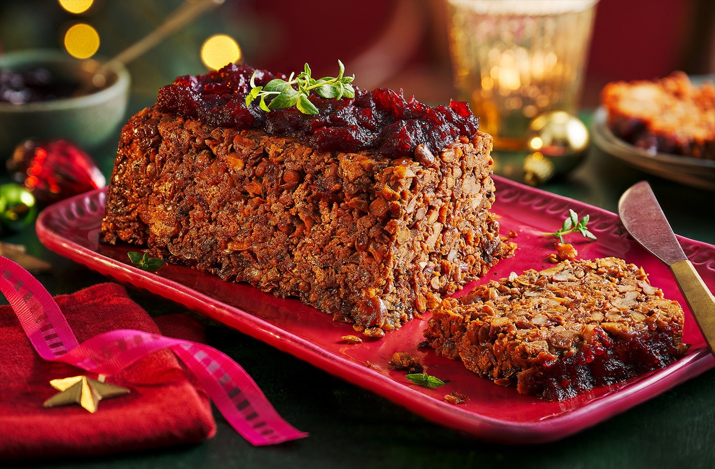 Air-fryer cranberry nut roast