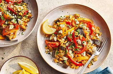 Image of "Baked Mediterranean orzo"