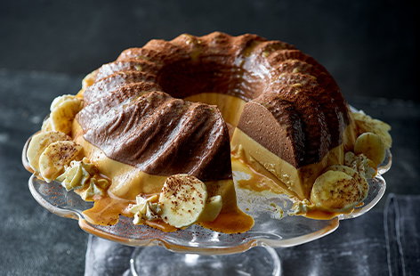 Image of "Chocolate banoffee blancmange"