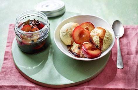 Image of "Spiced pickled plums"
