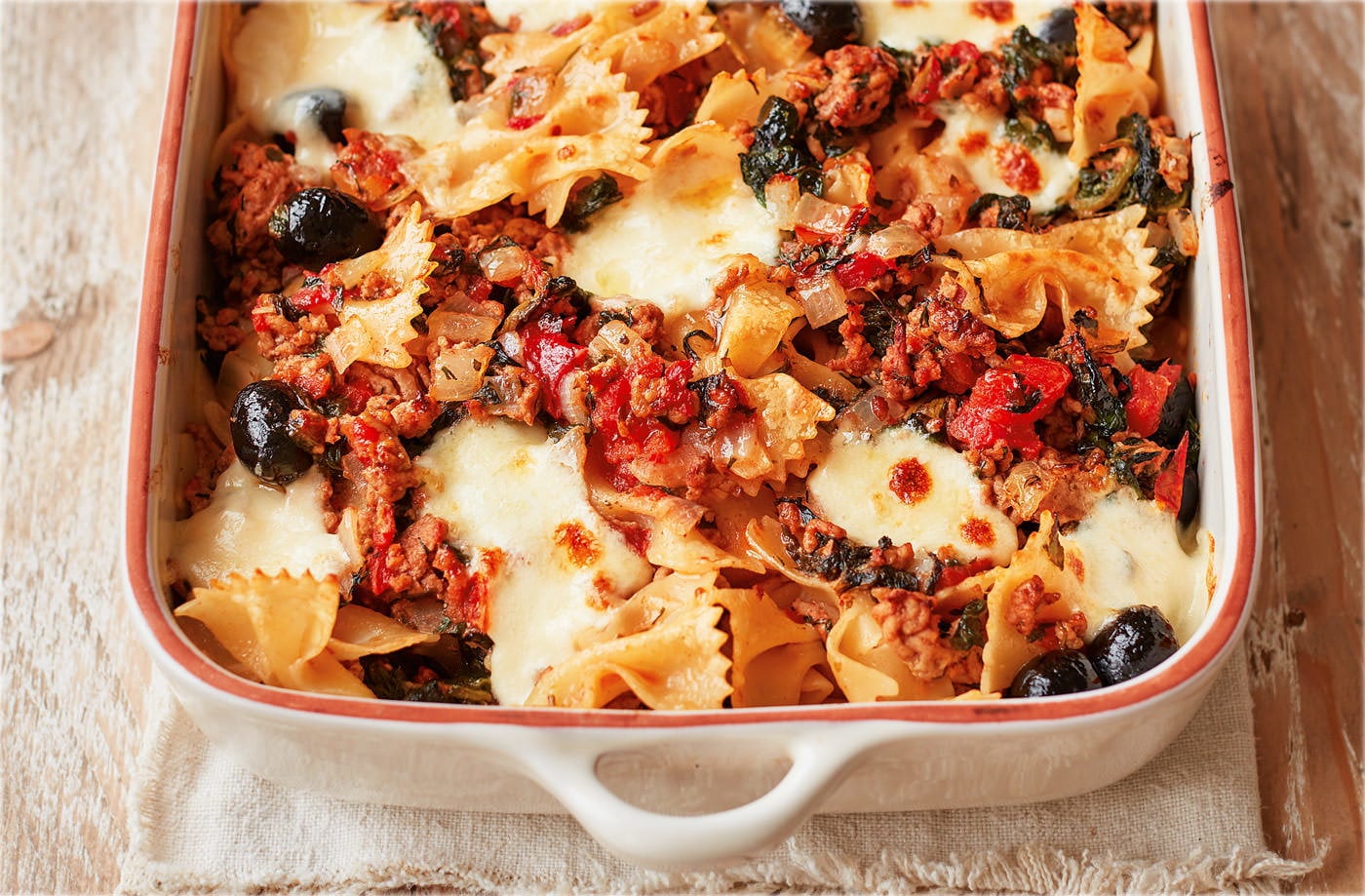 Greek lamb pasta melt