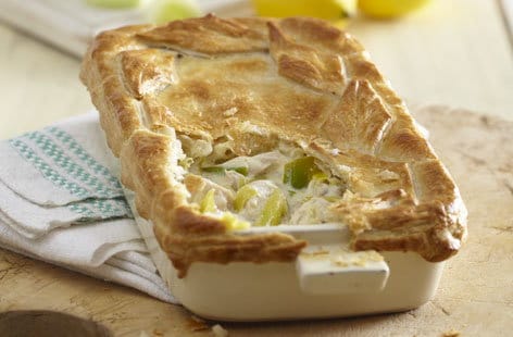 Image of "Chicken, leek and lemon pie"