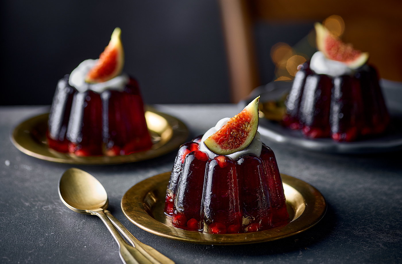 Mulled wine jellies