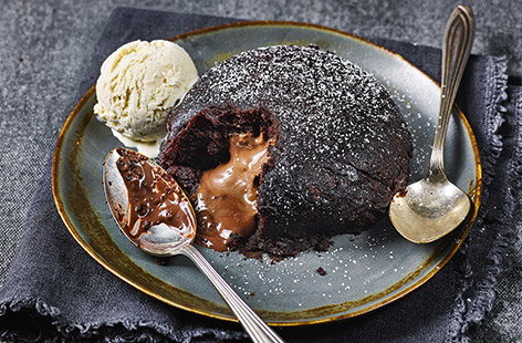 Image of "Microwave chocolate lava cake"
