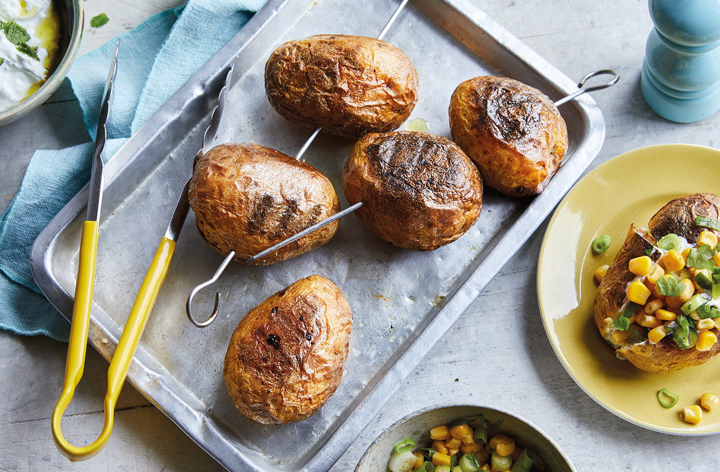 BBQ baked potatoes