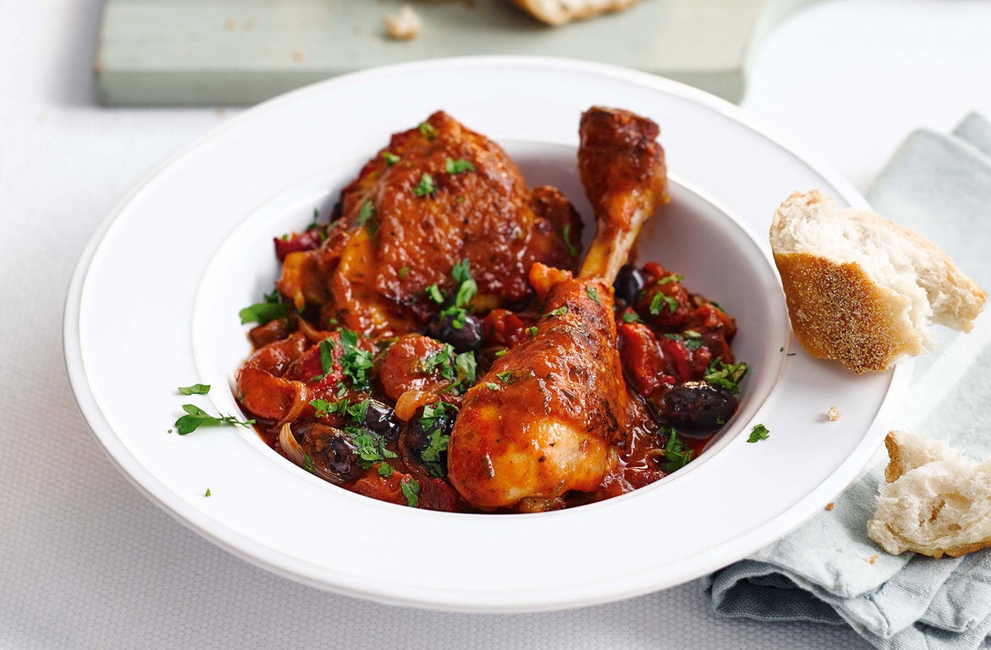 Chicken and chorizo cacciatore