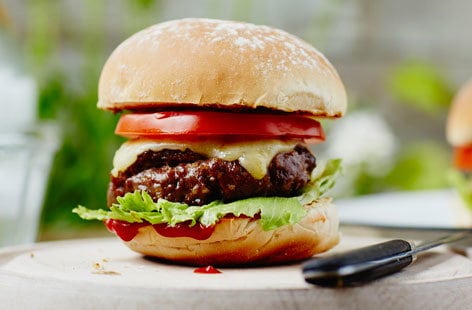Image of "Easy homemade beef burger"
