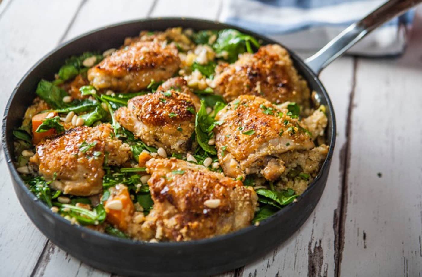One-pot lemon and thyme chicken